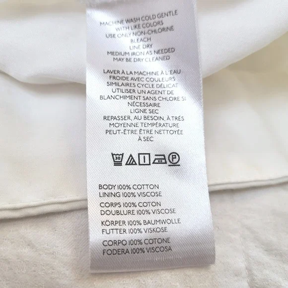 Anthropologie Somerset White Tiered Smocked Countrycore Cottage Maxi Skirt PM - Picture 7 of 9